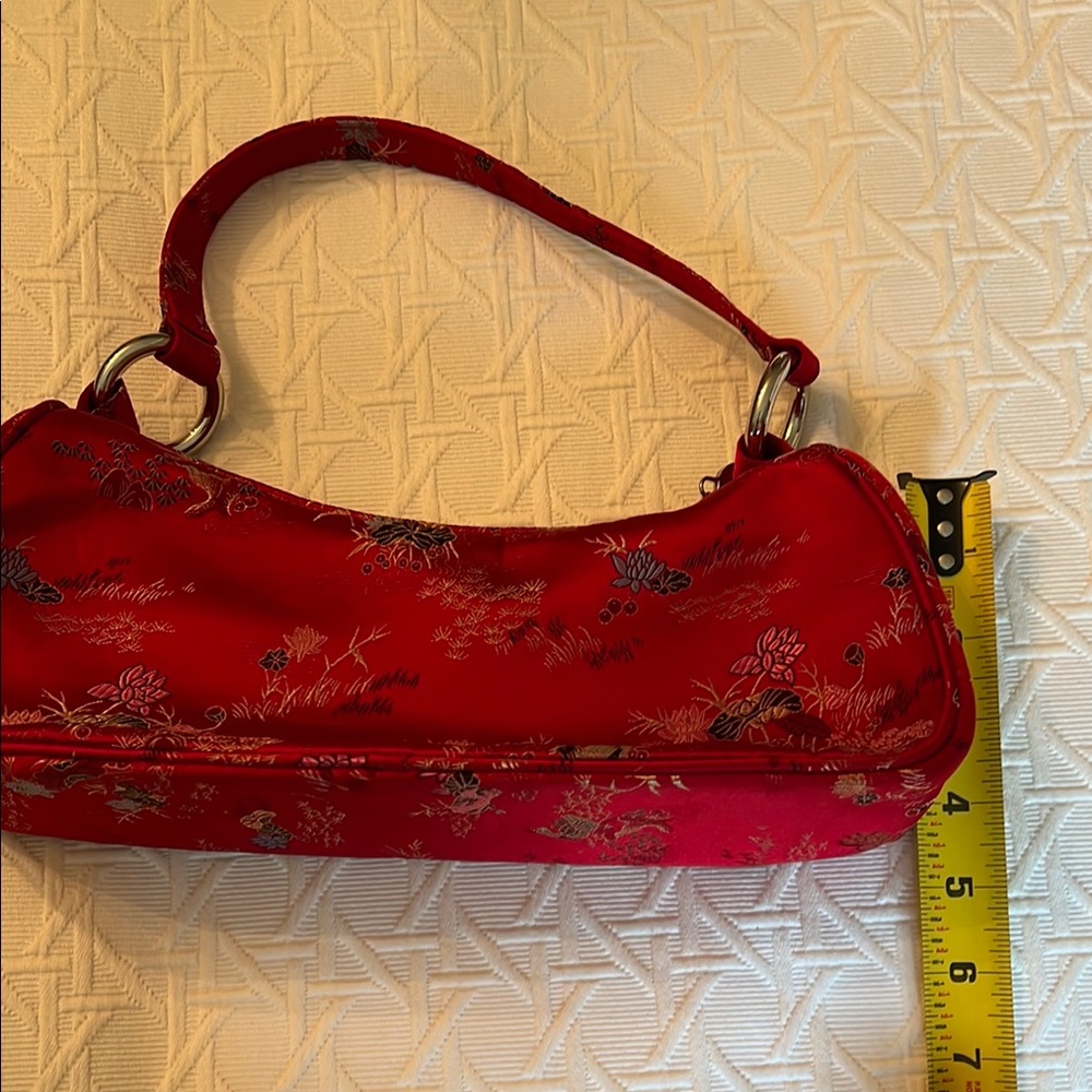 Source Unknown Red Shoulder Bag Structured Design - Picture 2 of 7